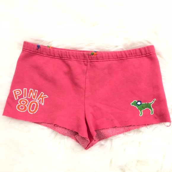 pink sweatpant shorts